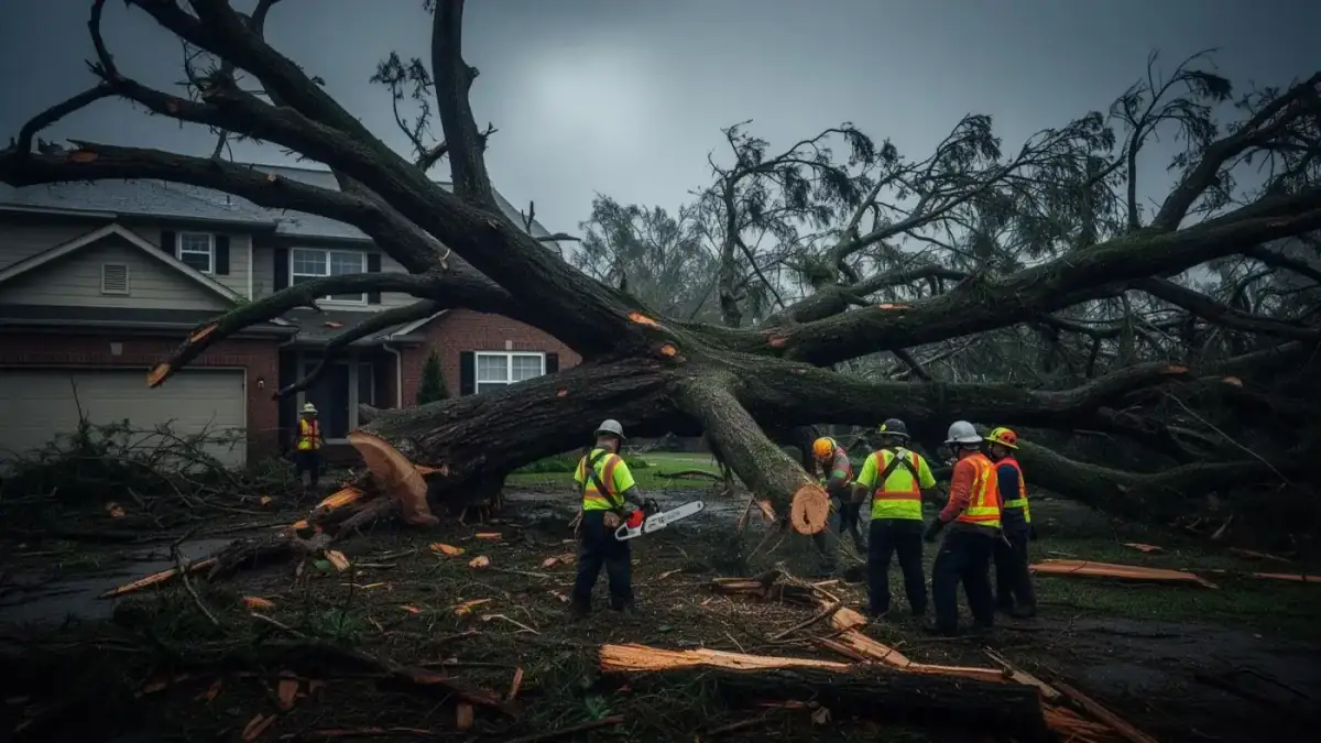 Storm Damage Mitigation performed by Trip's Tree Service in Wilmington, NC